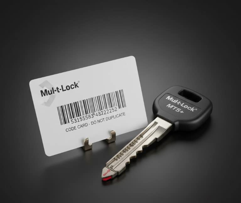 Mul t lock mt5 biztonsági kulcs és kódkártya